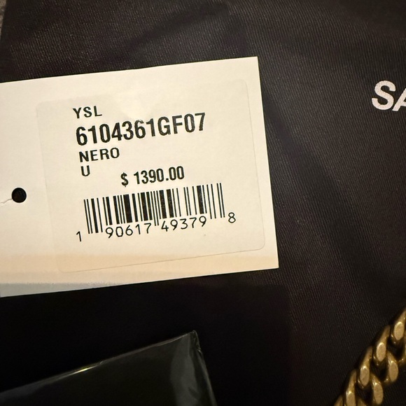 Saint Laurent YSL Round Quilted Grain de Poudre Crossbody Bag - Picture 5 of 5